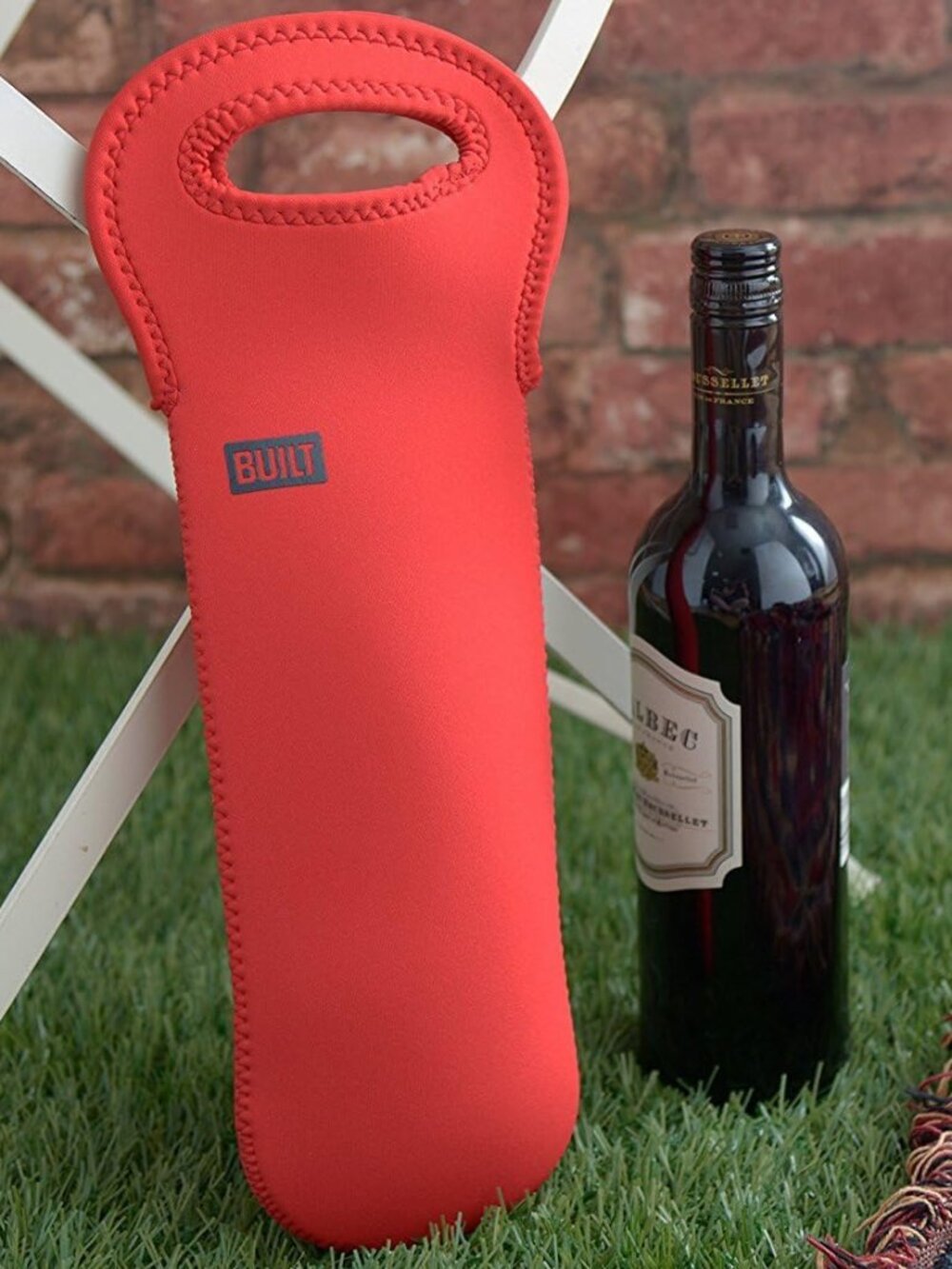 BUILT One Bottle Red Wine Tote Bag, 750 ml
